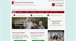 Desktop Screenshot of danskmisbrugsbehandling.dk