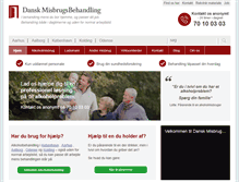 Tablet Screenshot of danskmisbrugsbehandling.dk